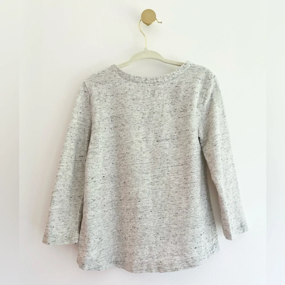 GAP Kids Disney Minnie Mouse Gray Long Sleeve Tee w/ Red Bow Design Girls 3T